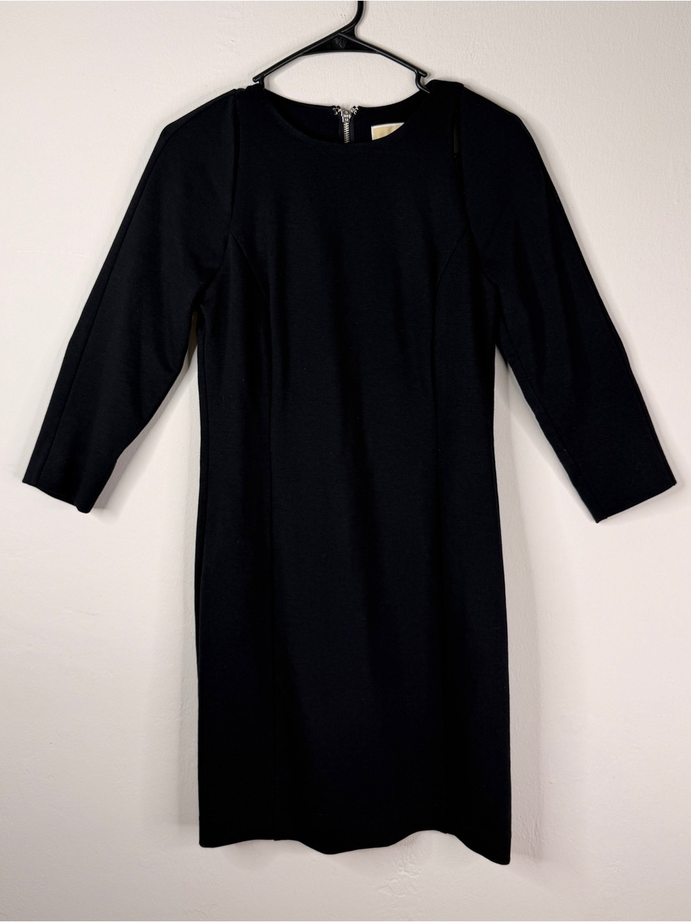 Michael Michael Kors Black 3/4 Sleeve Sheath Dress Cold Shoulder Size 6